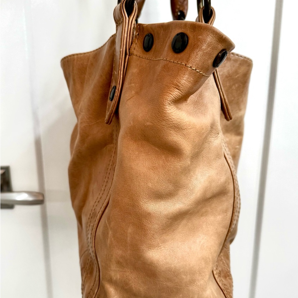 FRYE Melissa Tan Leather Shoulder Bag - Picture 3 of 9